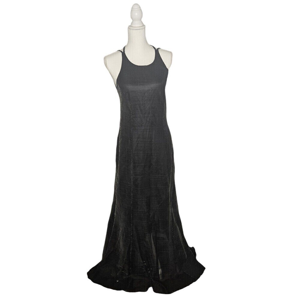 Betsey & Adam Vintage Black Metallic Formal Dress - Picture 3 of 12